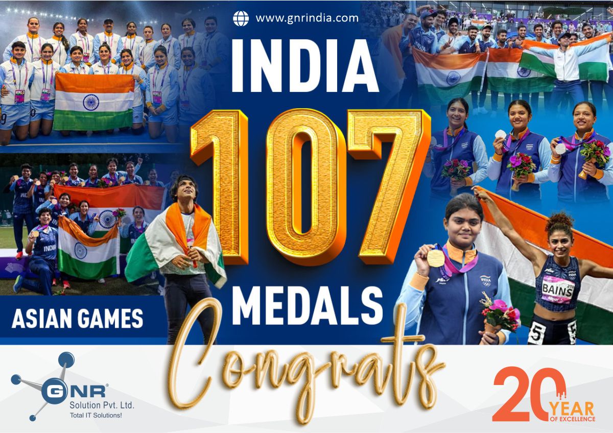 GNR India Salutes India's 107 Medals Victory in the Asian Games